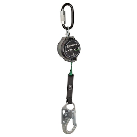Safewaze Latitude Pro 7ft Single Web SRL: Triple Lock Carabiner, Snap Hook 018-5008